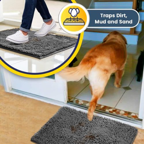 Anti-Mud Door Mat For Dogs - Happy Paws!®